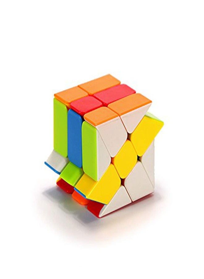 Kiditos MoYu Windmill Cube 3x3 Shape Mod Twisty Puzzle Stickerless Cube, Multicolour - Image 4